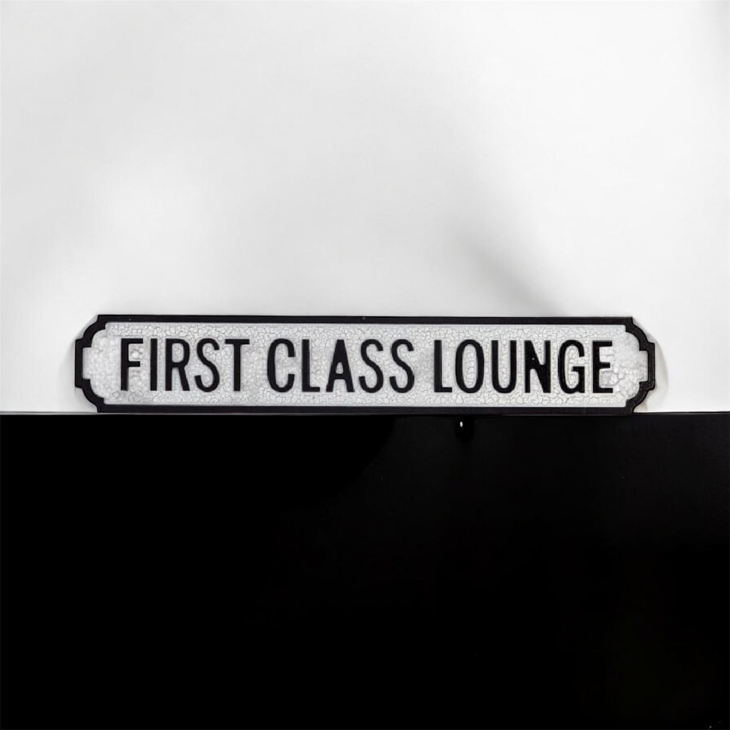 First Class Lounge Sign