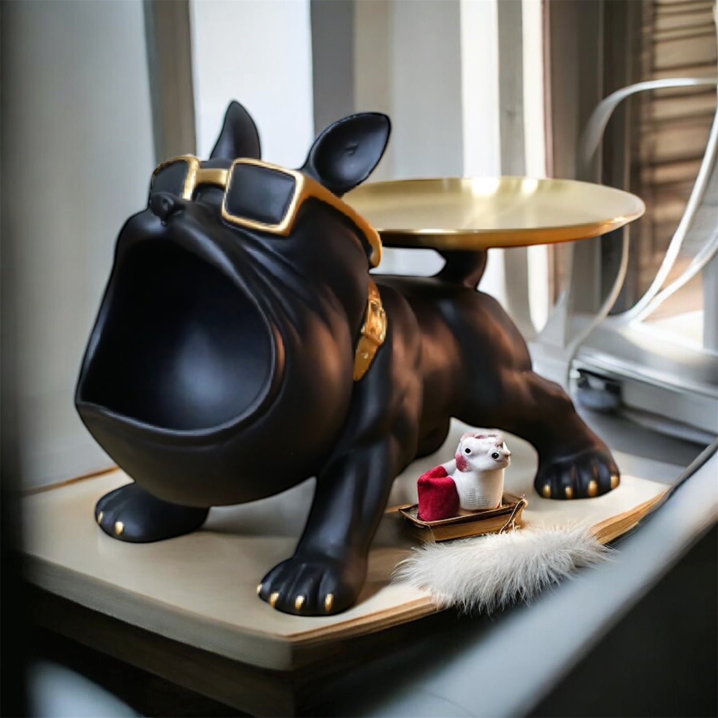 Big Mouth Dog with Tray – Fun & Functional Decorative Tray Holder