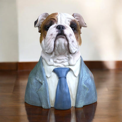 Large Bulldog Bust – Bold & Distinguished Dog Sculpture