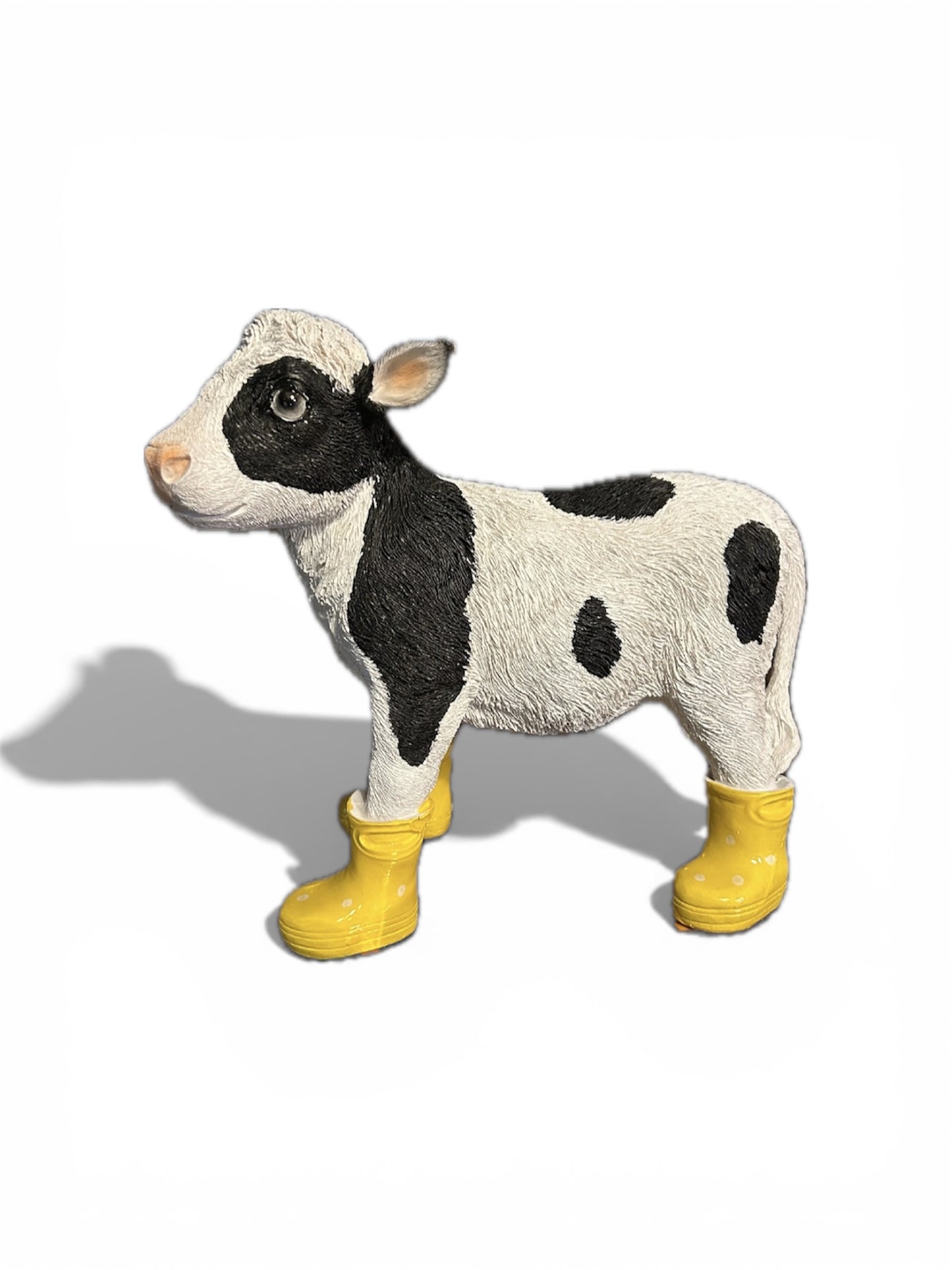 Calf in Wellies – Adorable Farmyard Decorative Figurine