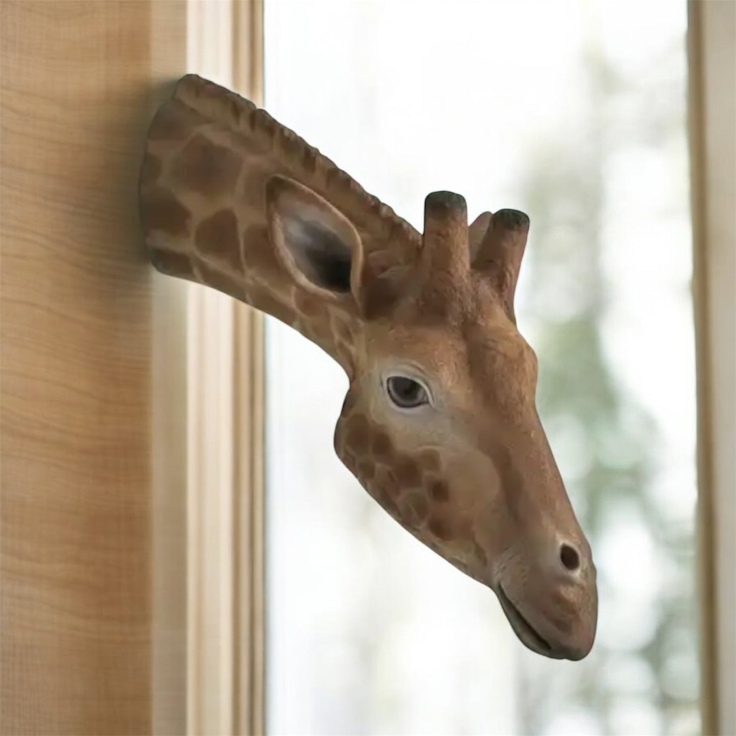Large Giraffe Wall Head – Eye-Catching Safari Animal Wall Decor
