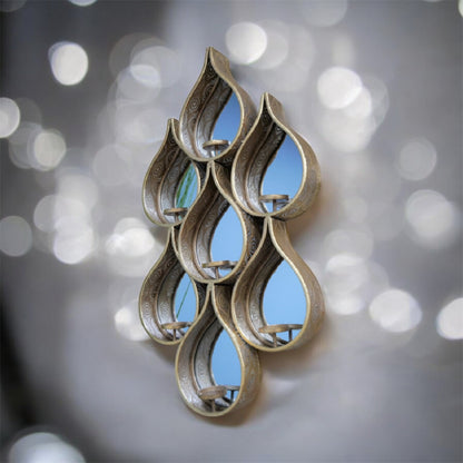 Raindrop Mirror – Elegant Contemporary Wall Mirror