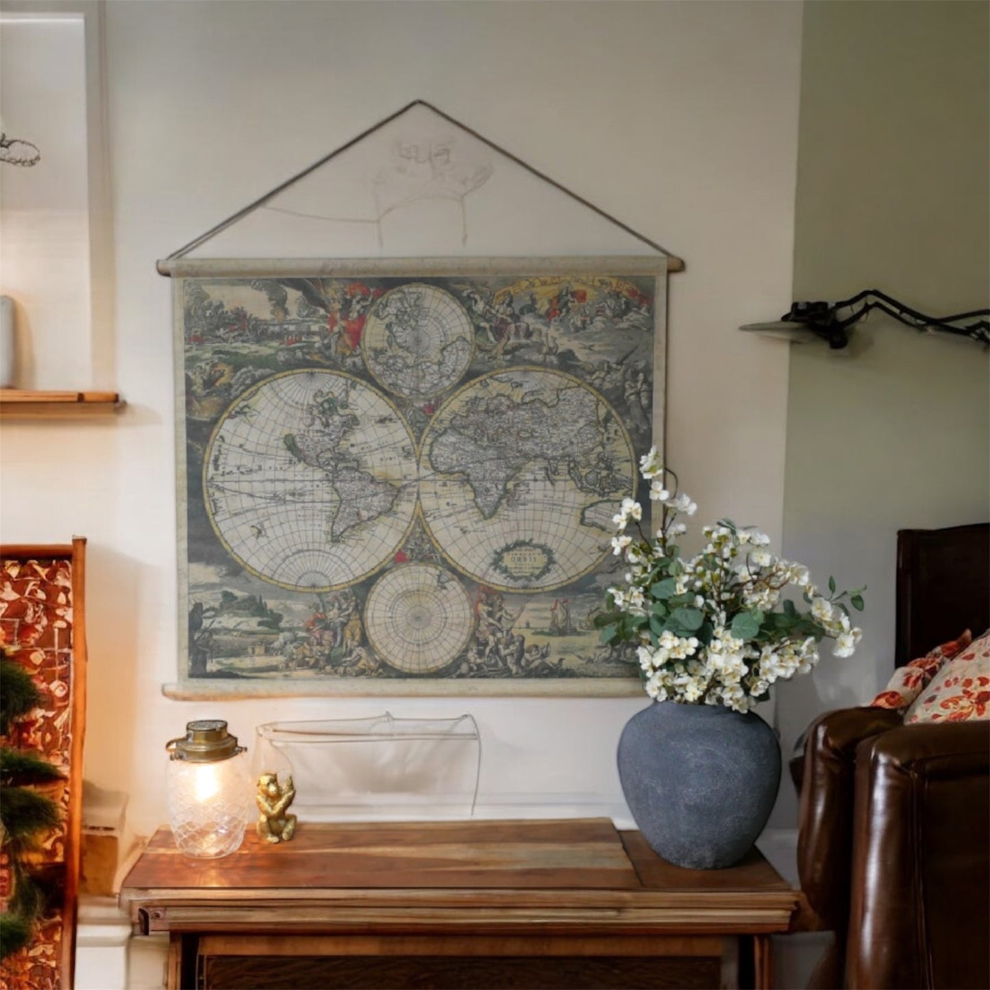 World Map Canvas Wall Art – Stylish Travel-Inspired Wall Décor