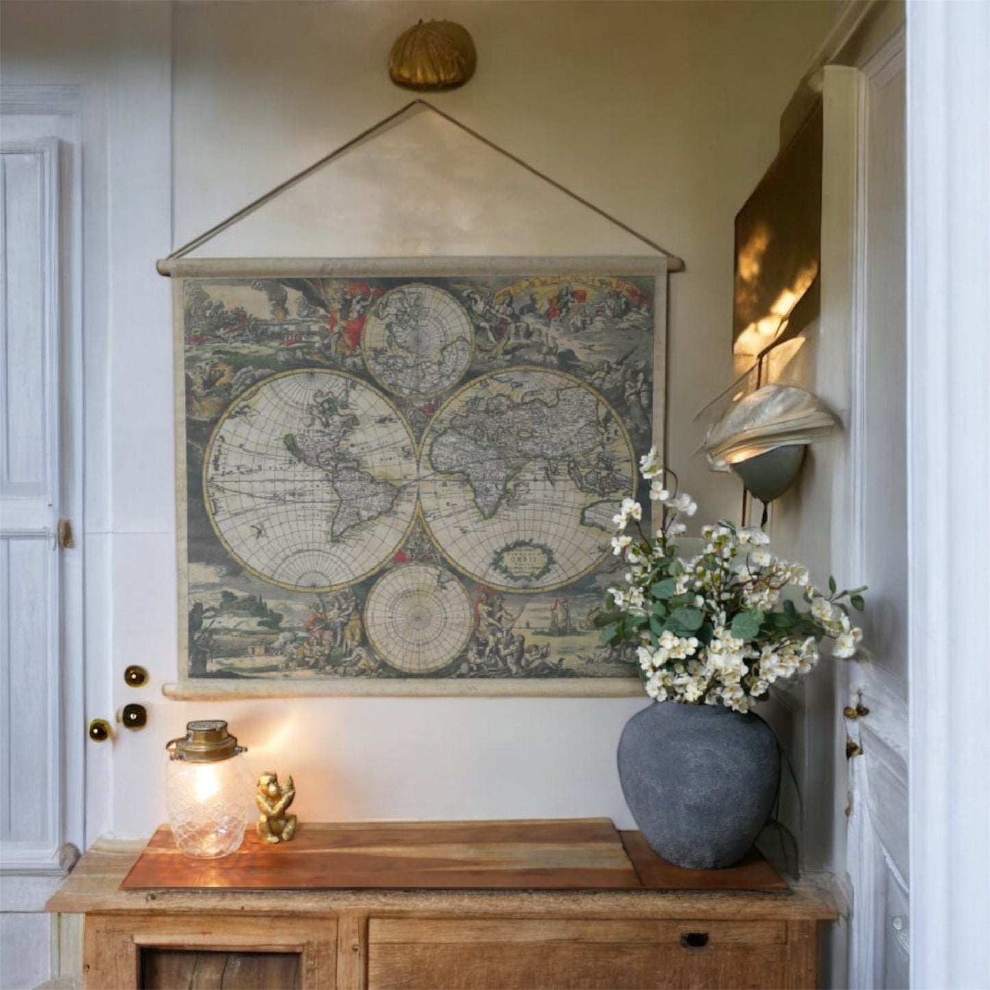 World Map Canvas Wall Art – Stylish Travel-Inspired Wall Décor