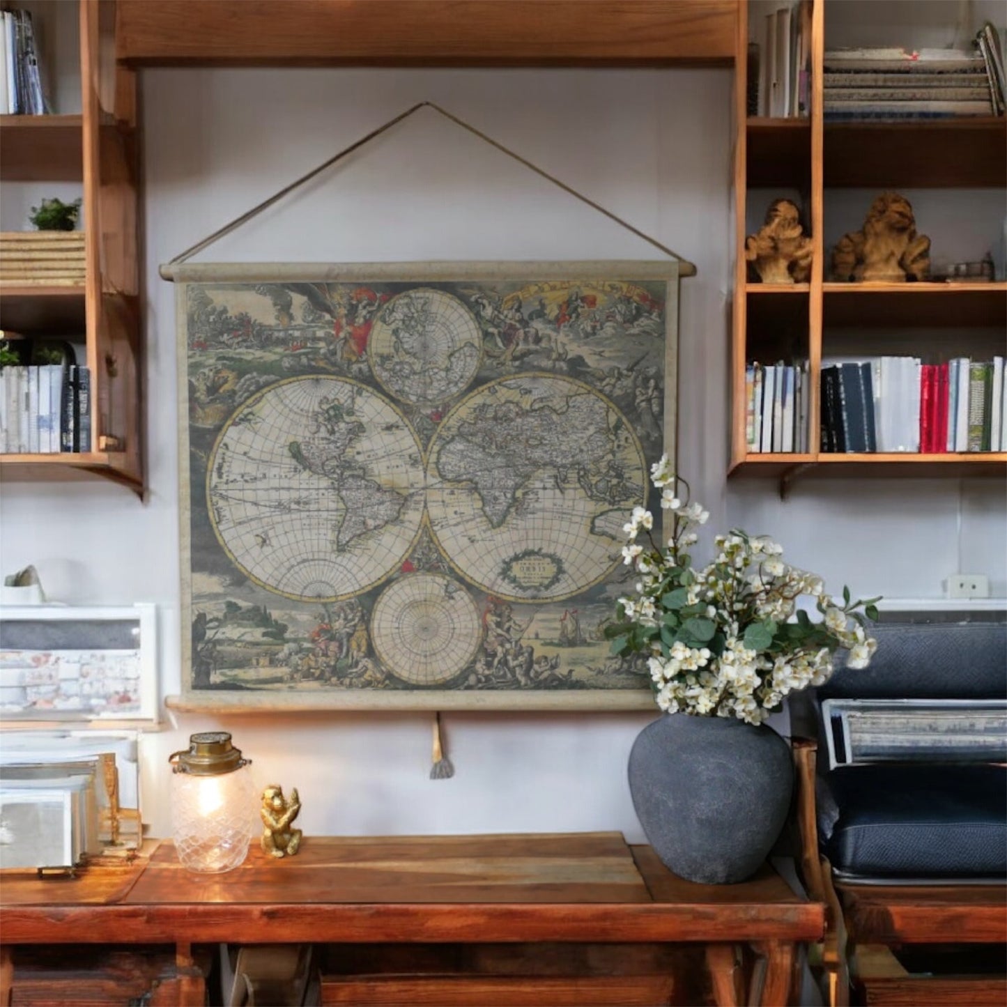 World Map Canvas Wall Art – Stylish Travel-Inspired Wall Décor