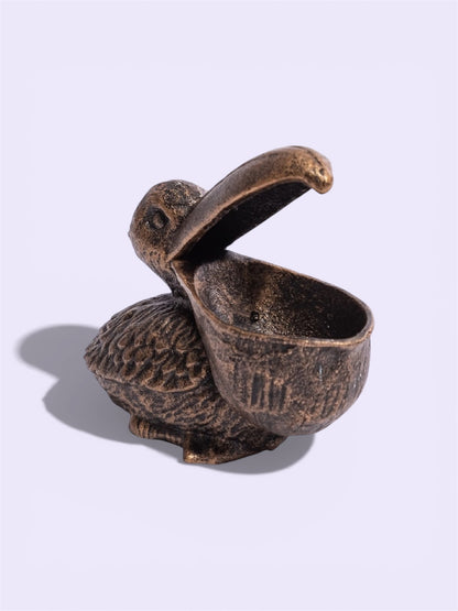 Cast Iron Pelican Trinket & Coin Bowl – Decorative Storage Dish