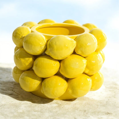 Ceramic Multi Lemon Bowl / Vase – Fresh & Playful Decorative Centrepiece