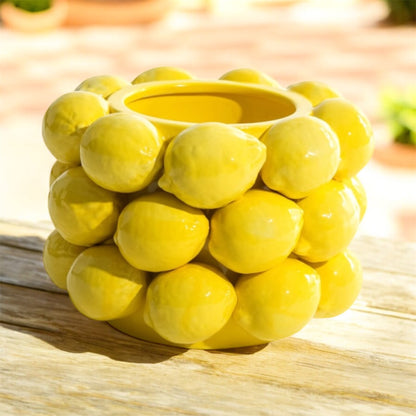 Ceramic Multi Lemon Bowl / Vase – Fresh & Playful Decorative Centrepiece