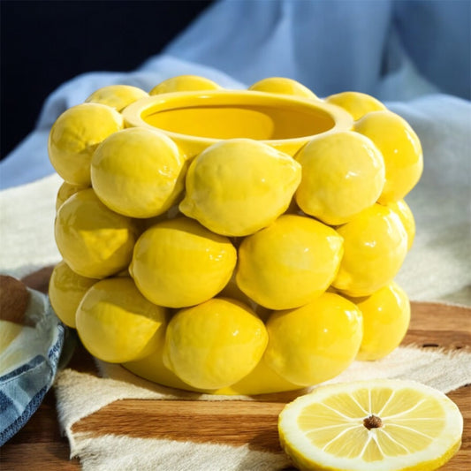 Ceramic Multi Lemon Bowl / Vase – Fresh & Playful Decorative Centrepiece