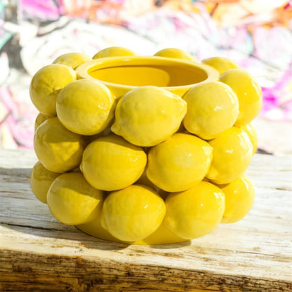Ceramic Multi Lemon Bowl / Vase – Fresh & Playful Decorative Centrepiece