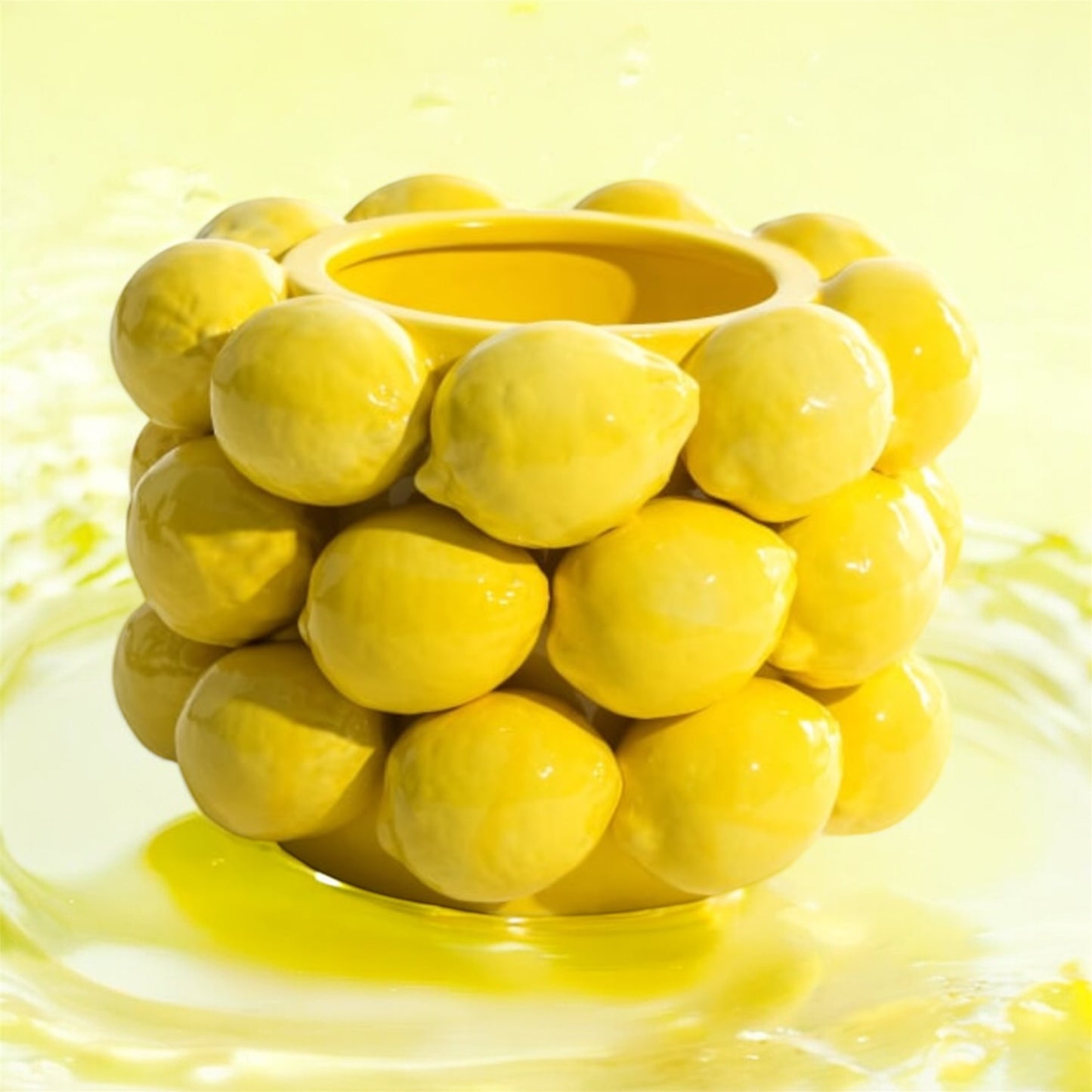 Ceramic Multi Lemon Bowl / Vase – Fresh & Playful Decorative Centrepiece