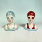 Set of Ceramic Beach Swimmers Salt & Pepper Shakers – Coastal Tableware