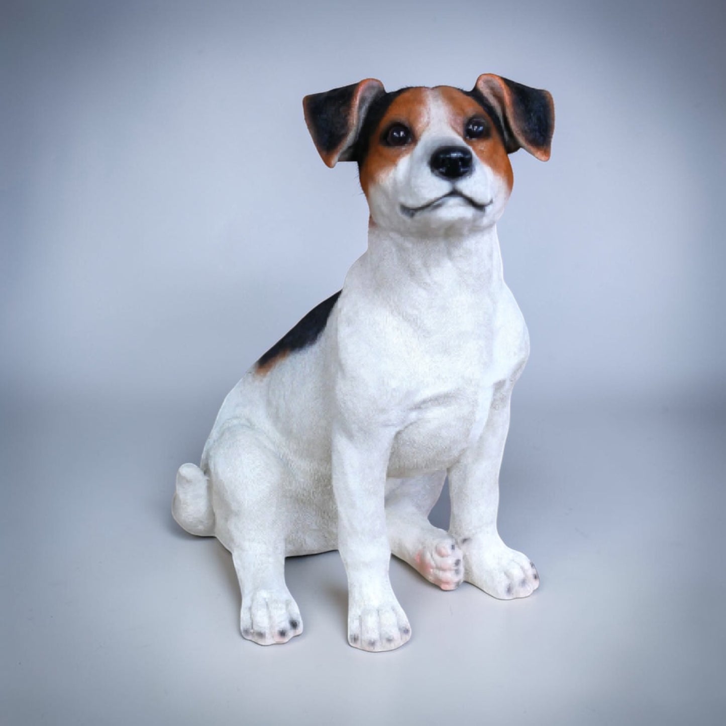 Sitting Jack Russell Terrier Ornament - Lifelike Resin Sculpture
