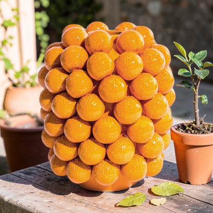 Ceramic Orange Vase – Unique Decorative Fruit-Inspired Vase | Sign of the times Stoke