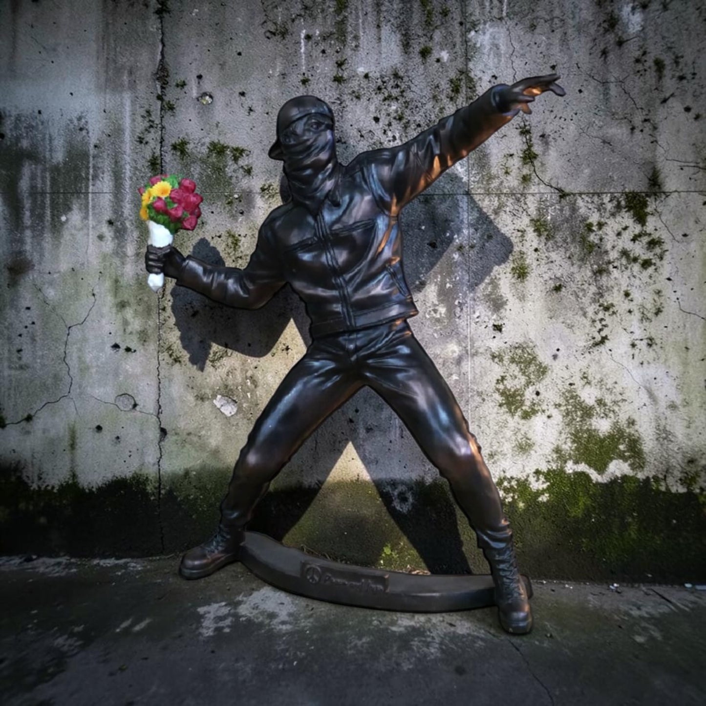 Banksy Inspired Mini Sculpture – Artistic Statement Piece | Sign of the times Stoke