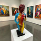 Colourful Sculpture of Lady – Vibrant Modern Decorative Figure | Sign of the times Stoke