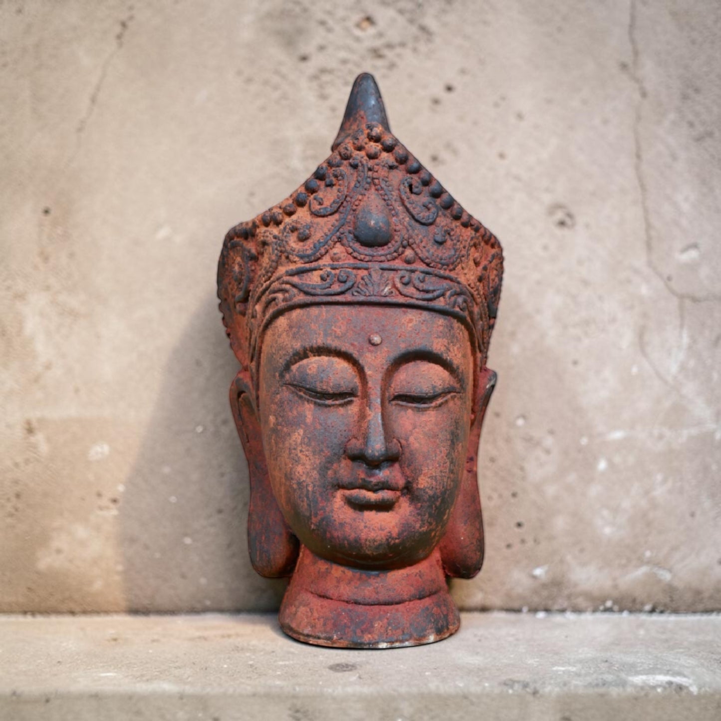 Buddha Head Sculpture – Zen Inspired Decorative Ornament