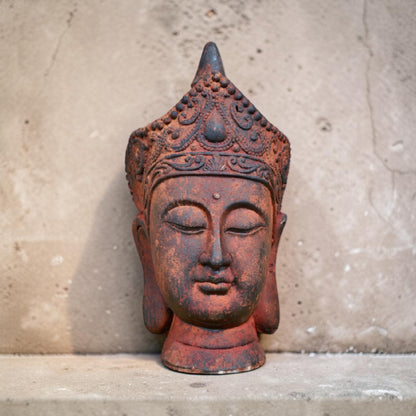 Buddha Head Sculpture – Zen Inspired Decorative Ornament