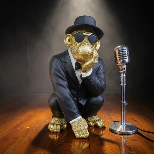 Monkey in a Suit – Quirky Decorative Sculpture