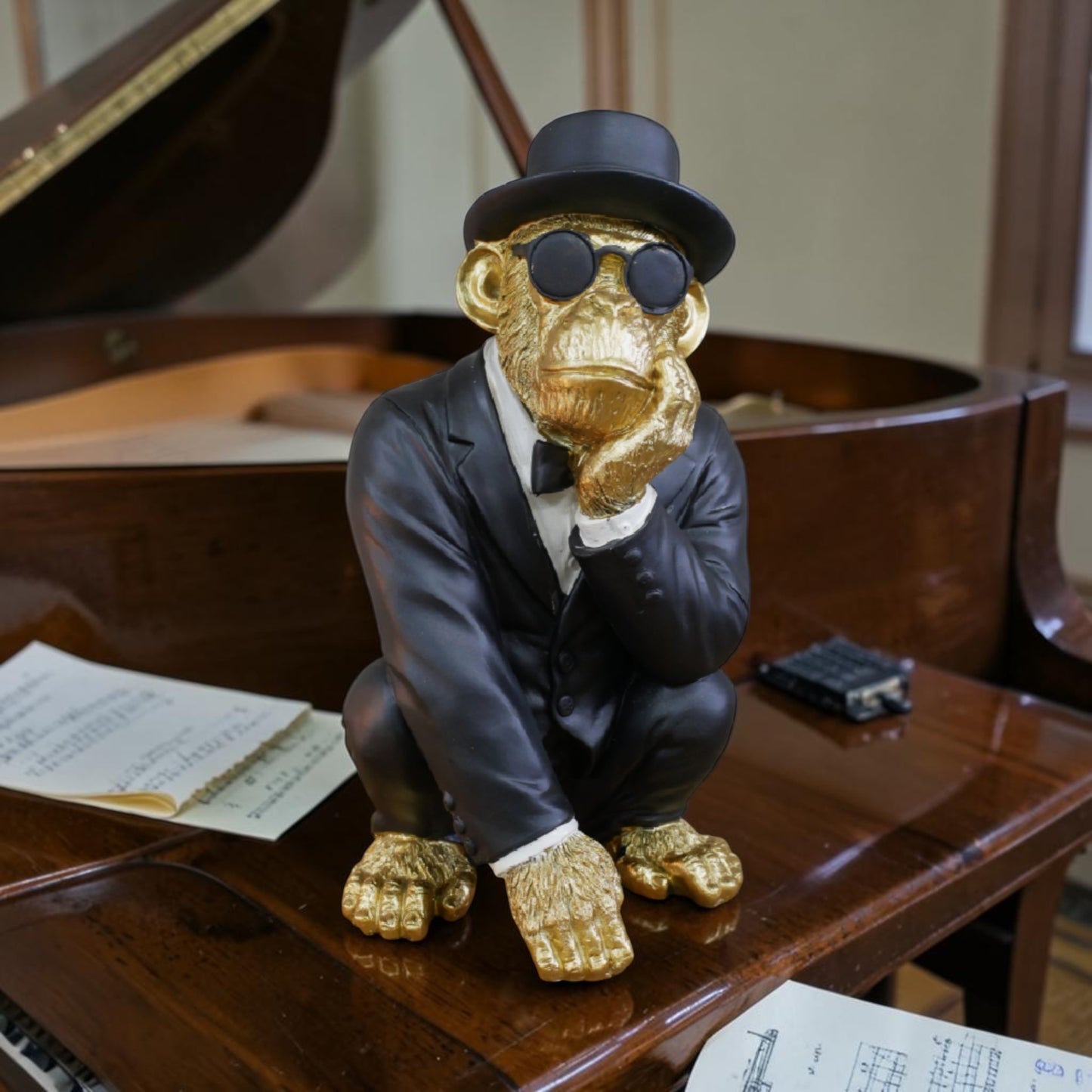 Monkey in a Suit – Quirky Decorative Sculpture