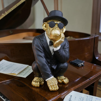 Monkey in a Suit – Quirky Decorative Sculpture