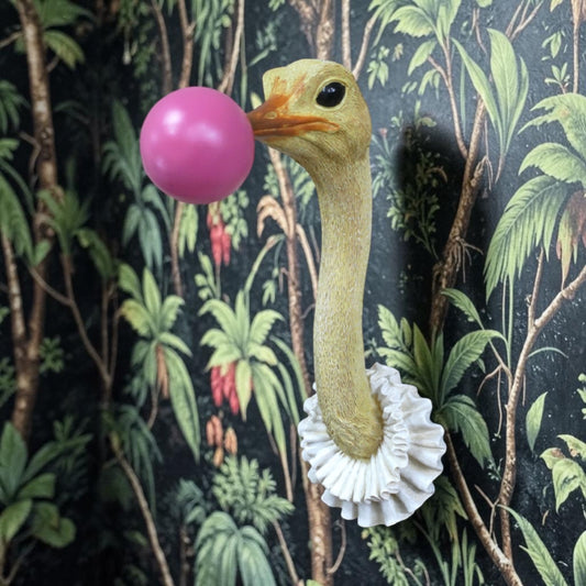 Ostrich Wall Decoration – Unique Animal Wall Sculpture