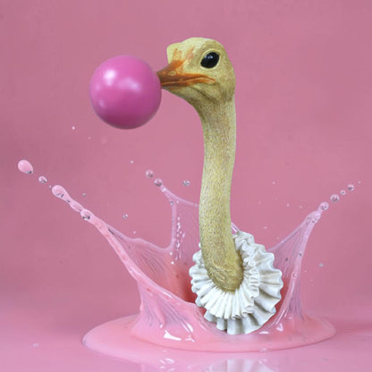 Ostrich Wall Decoration – Unique Animal Wall Sculpture