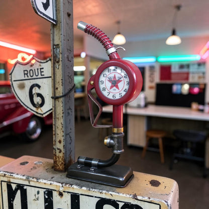 Gas Pump Clock – Retro Industrial Style Decorative Timepiece