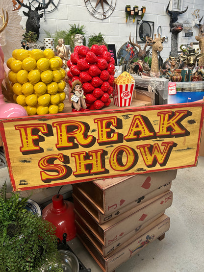 Vintage Freak Show Sign - Circus-Themed Wall Art & Décor