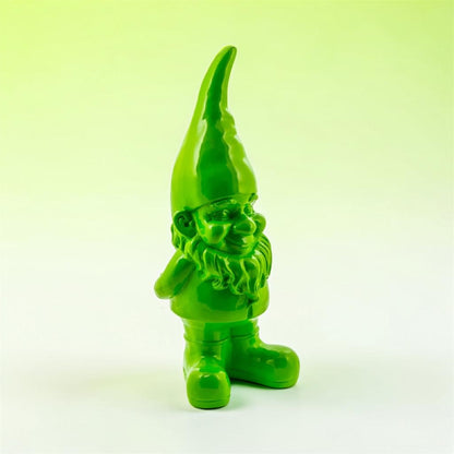 Large Bright Green Standing Gnome – Bold Garden & Home Ornament
