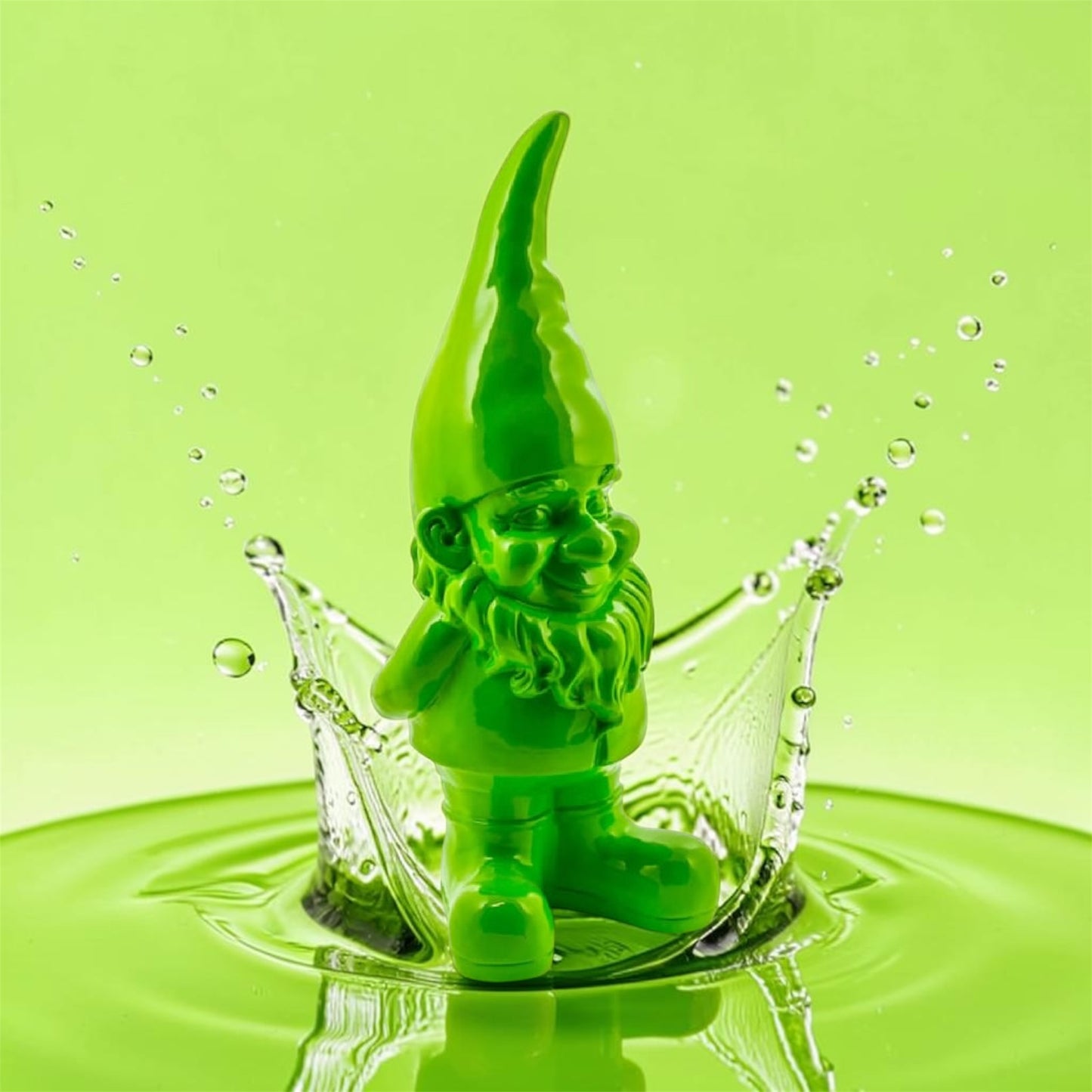 Large Bright Green Standing Gnome – Bold Garden & Home Ornament
