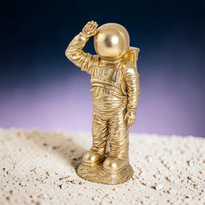 Gold Standing Astronaut – Space-Themed Decorative Sculpture
