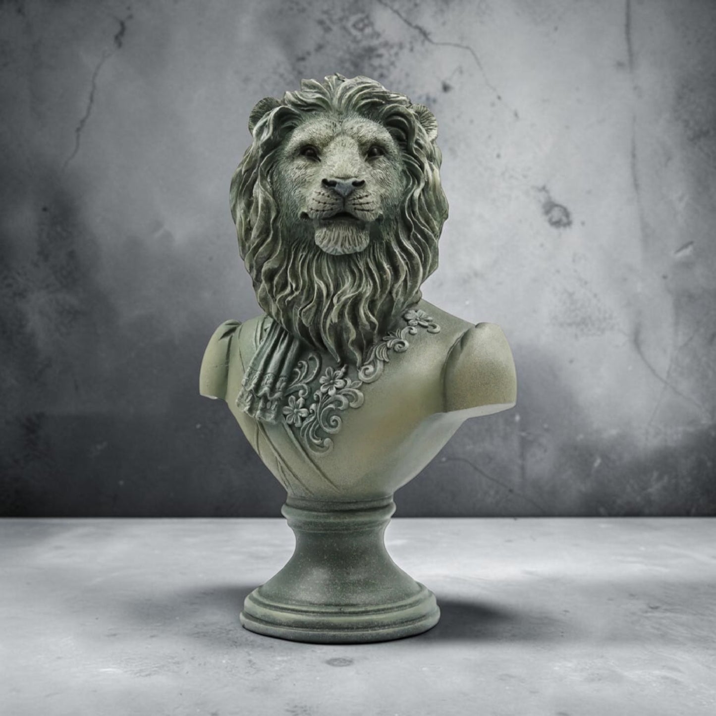 Lion Bust – Resin Animal Sculpture Decorative Ornament