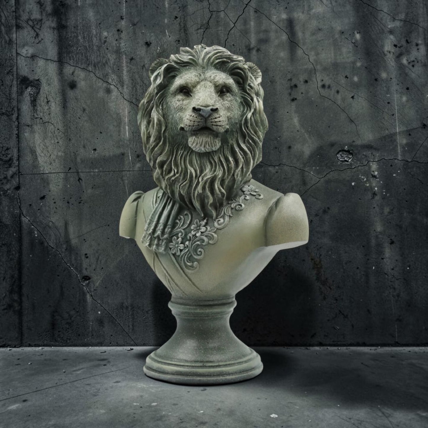 Lion Bust – Resin Animal Sculpture Decorative Ornament