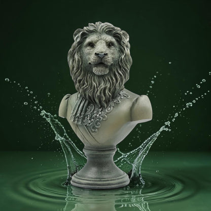 Lion Bust – Resin Animal Sculpture Decorative Ornament