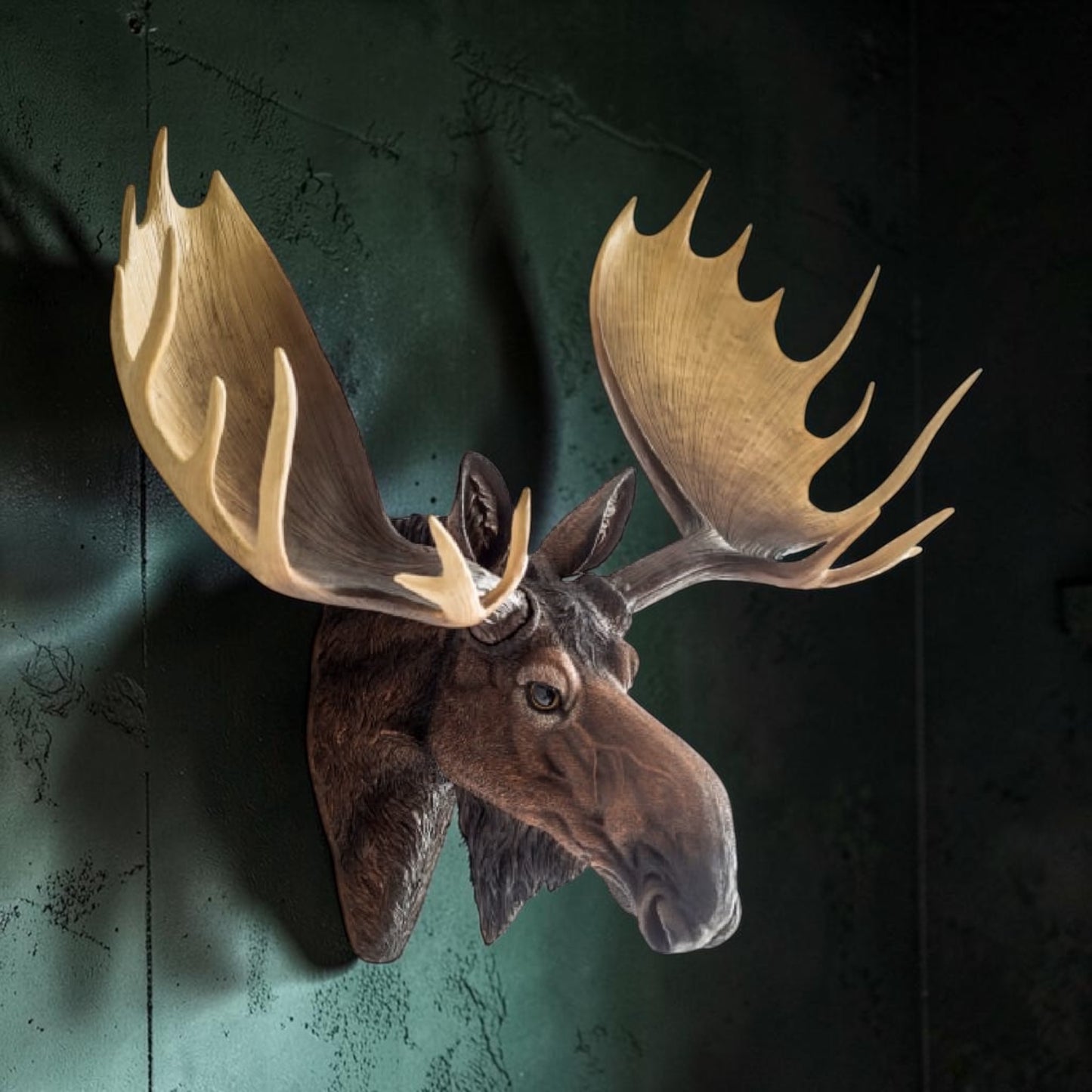 Realistic Moose Wall Mount – Exquisite Rustic Wall Head Decoration