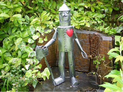 Medium Tin Man Ornament – Charming Steel Metal Sculpture | Sign of the times Stoke