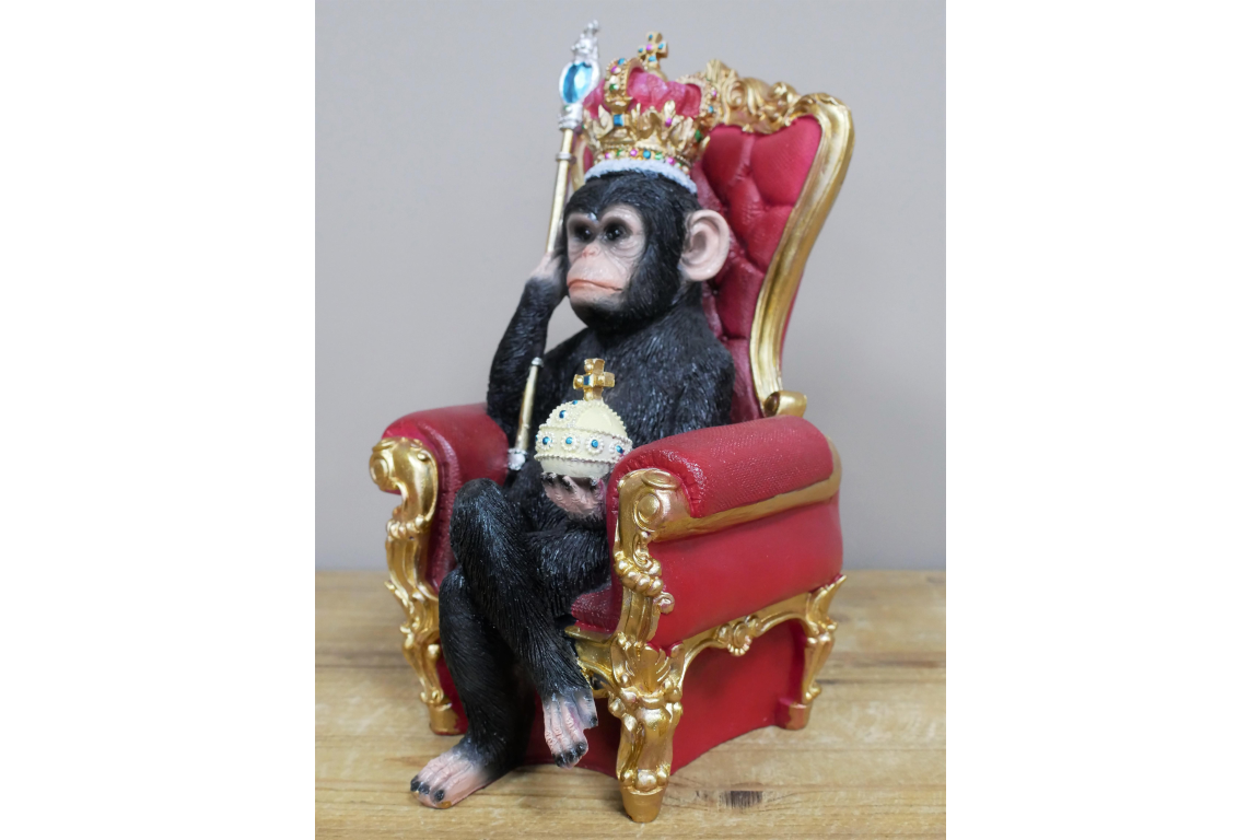 King of the Jungle Monkey – Regal Animal Figurine