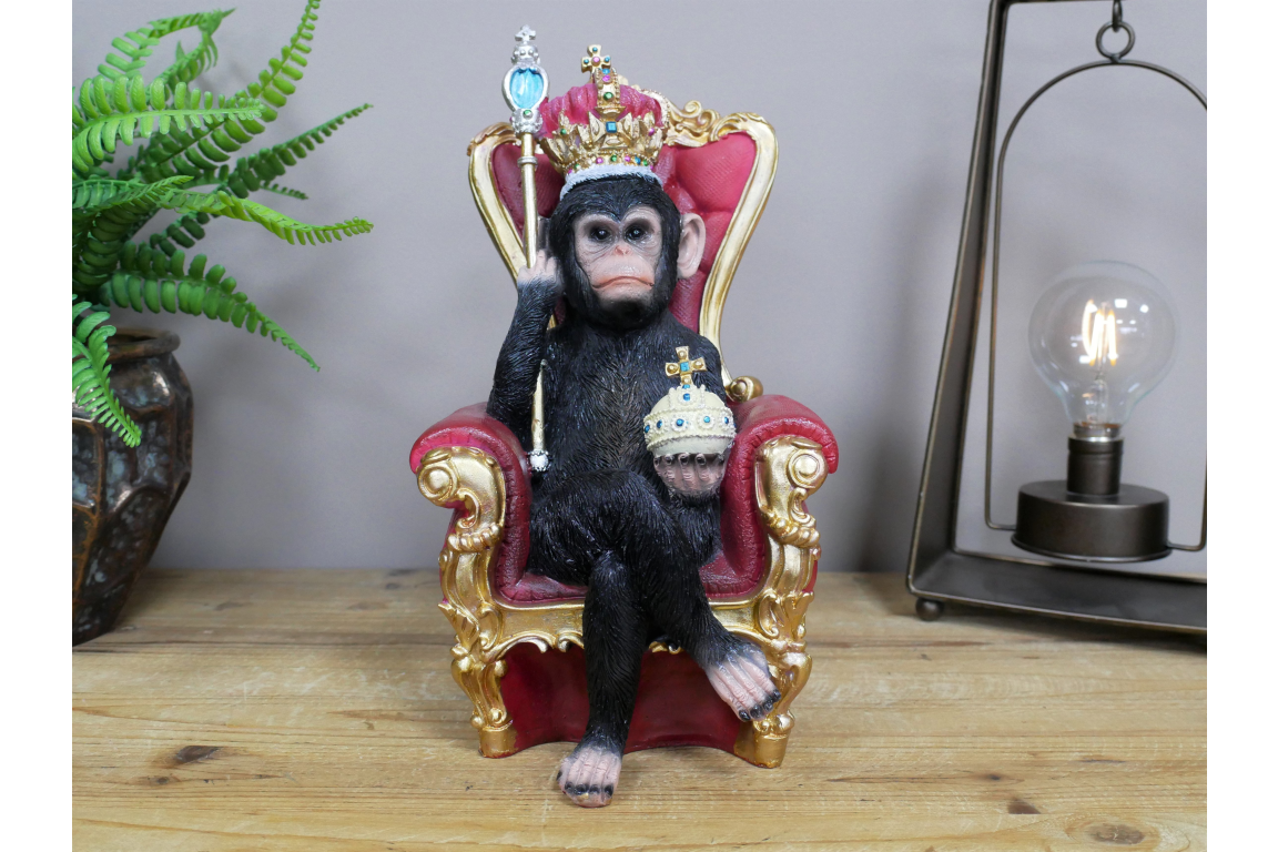 King of the Jungle Monkey – Regal Animal Figurine