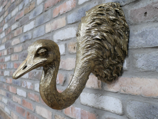 Ostrich Wall Decor – Quirky and Elegant Wall Sculpture