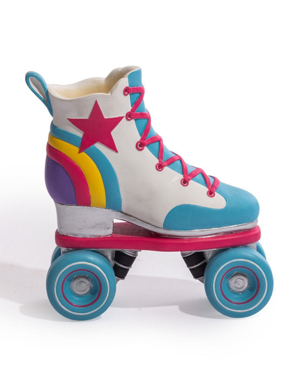 Retro Roller Skate Vase – Rainbow Statement Décor