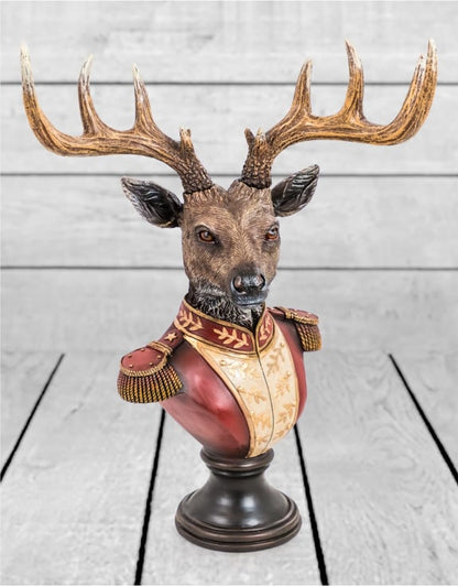 Gentry Stag Bust on Square Base - Regal Resin Sculpture | Sign of the times Stoke