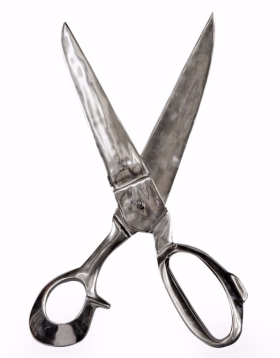 Large Polished Aluminium Scissors Wall Decor - Perfect for Barbers and Hair Salons | Sign of the times Stoke