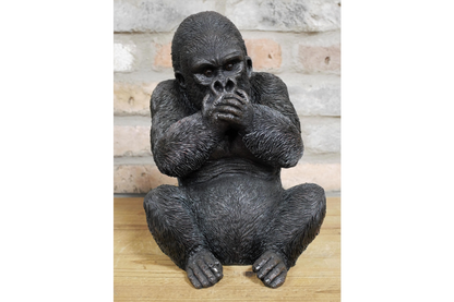 Set of 3 Gorilla Ornaments – See No Evil, Speak No Evil, Hear No Evil | Sign of the times Stoke