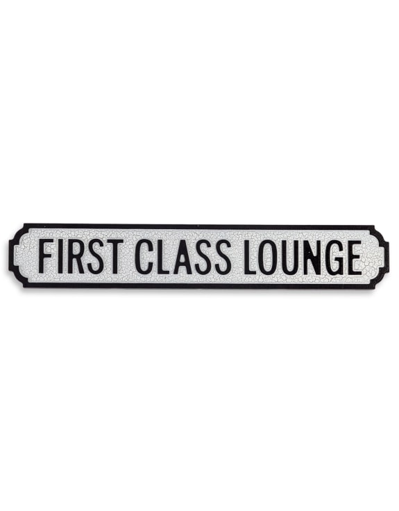 First Class Lounge Sign