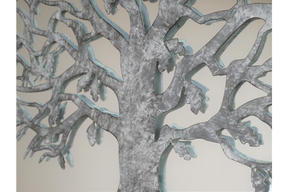 Silver/Grey Tree of Life Mirror - Elegant Metal and Glass Wall Decor | Sign of the times Stoke