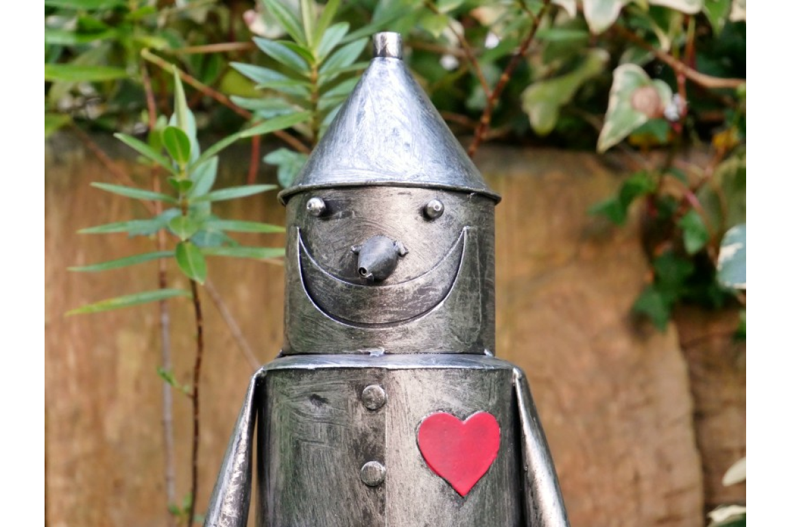 Small Tin Man Ornament - Charming Steel Metal Decoration | Sign of the times Stoke