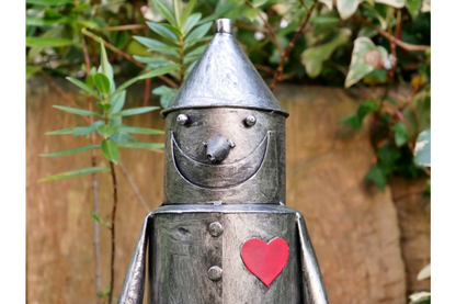 Small Tin Man Ornament - Charming Steel Metal Decoration | Sign of the times Stoke