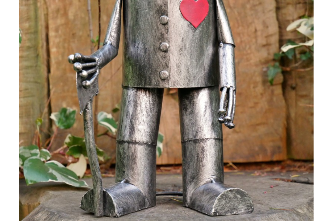 Small Tin Man Ornament - Charming Steel Metal Decoration | Sign of the times Stoke