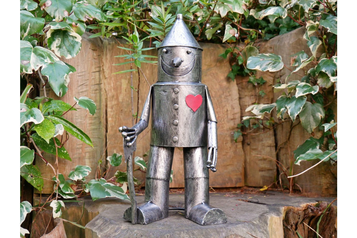 Small Tin Man Ornament - Charming Steel Metal Decoration | Sign of the times Stoke